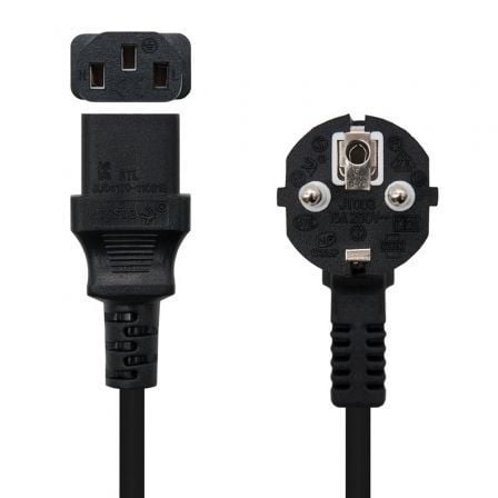 Cable Alimentación Nanocable 10.22.0103/ Schuko Macho - C13 Hembra/ 3m/ Negro Cable Alimentación Nanocable 10.22.0103/ Schuko Macho - C13 Hembra/ 3m/ Negro