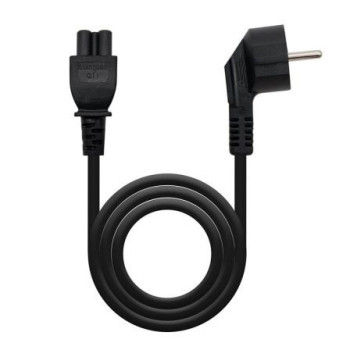 Cable Alimentación Trébol Nanocable 10.22.0302/ Schuko Macho - C5 Hembra/ 1.5m/ Negro Cable Alimentación Trébol Nanocable 10.22.0302/ Schuko Macho - C5 Hembra/ 1.5m/ Negro