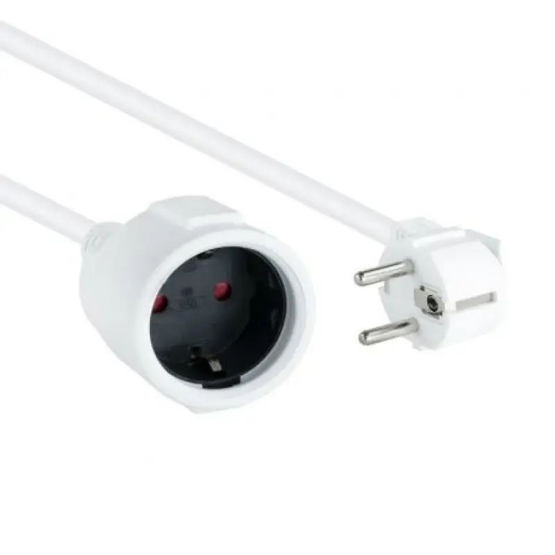 Cable Alargador de Corriente Nanocable 10.22.0605-W/ Schuko Hembra - Schuko Macho/ 5m/ Blanco Cable Alargador de Corriente Nanocable 10.22.0605-W/ Schuko Hembra - Schuko Macho/ 5m/ Blanco