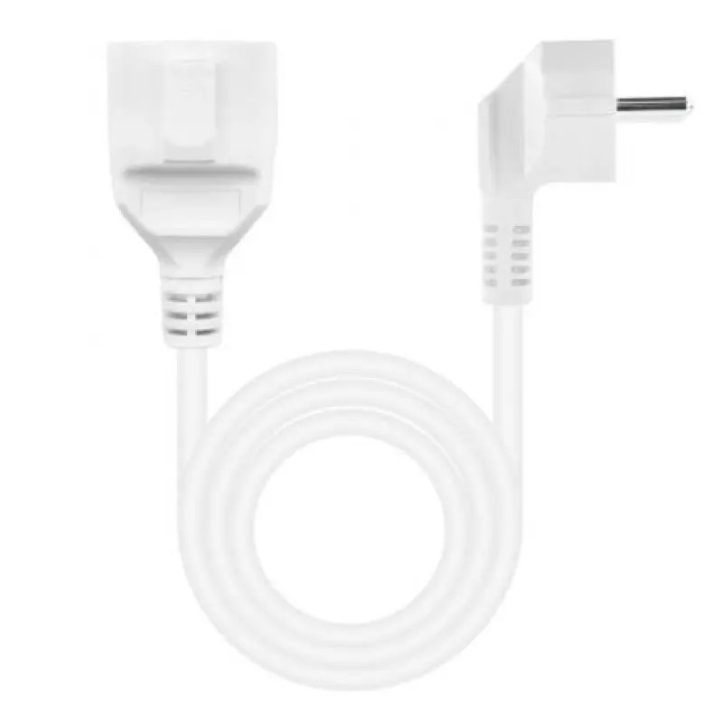 Cable Alargador de Corriente Nanocable 10.22.0605-W/ Schuko Hembra - Schuko Macho/ 5m/ Blanco Cable Alargador de Corriente Nanocable 10.22.0605-W/ Schuko Hembra - Schuko Macho/ 5m/ Blanco