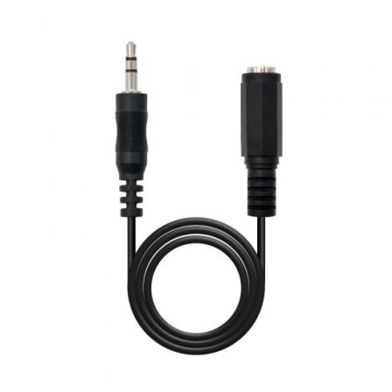 Cable Estéreo Nanocable 10.24.0205/ Jack 3.5 Macho - Jack 3.5 Hembra/ 5m/ Negro Cable Estéreo Nanocable 10.24.0205/ Jack 3.5 Macho - Jack 3.5 Hembra/ 5m/ Negro