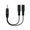 Cable Estéreo Nanocable 10.24.1200/ Jack 3.5 Macho - 2x Jack 3.5 Hembra/ 15cm/ Negro Cable Estéreo Nanocable 10.24.1200/ Jack 3.5 Macho - 2x Jack 3.5 Hembra/ 15cm/ Negro
