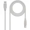 Cable USB 2.0 Impresora Nanocable 10.01.0103/ USB Tipo-B Macho - USB Macho/ 1.8m/ Beige Cable USB 2.0 Impresora Nanocable 10.01.0103/ USB Tipo-B Macho - USB Macho/ 1.8m/ Beige