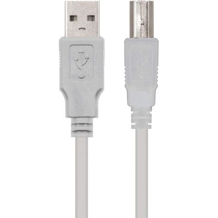 Cable USB 2.0 Impresora Nanocable 10.01.0103/ USB Tipo-B Macho - USB Macho/ 1.8m/ Beige Cable USB 2.0 Impresora Nanocable 10.01.0103/ USB Tipo-B Macho - USB Macho/ 1.8m/ Beige