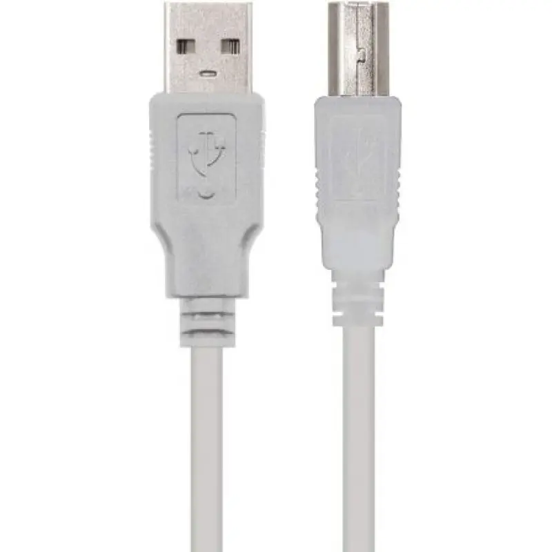 Cable USB 2.0 Impresora Nanocable 10.01.0103/ USB Tipo-B Macho - USB Macho/ 1.8m/ Beige Cable USB 2.0 Impresora Nanocable 10.01.0103/ USB Tipo-B Macho - USB Macho/ 1.8m/ Beige