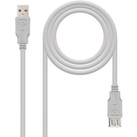 Cable Alargador USB 2.0 Nanocable 10.01.0204/ USB Macho - USB Hembra/ 3m/ Beige Cable Alargador USB 2.0 Nanocable 10.01.0204/ USB Macho - USB Hembra/ 3m/ Beige