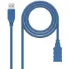 Cable Alargador USB 3.0 Nanocable 10.01.0902-BL/ USB Macho - USB Hembra/ 2m/ Azul Cable Alargador USB 3.0 Nanocable 10.01.0902-BL/ USB Macho - USB Hembra/ 2m/ Azul