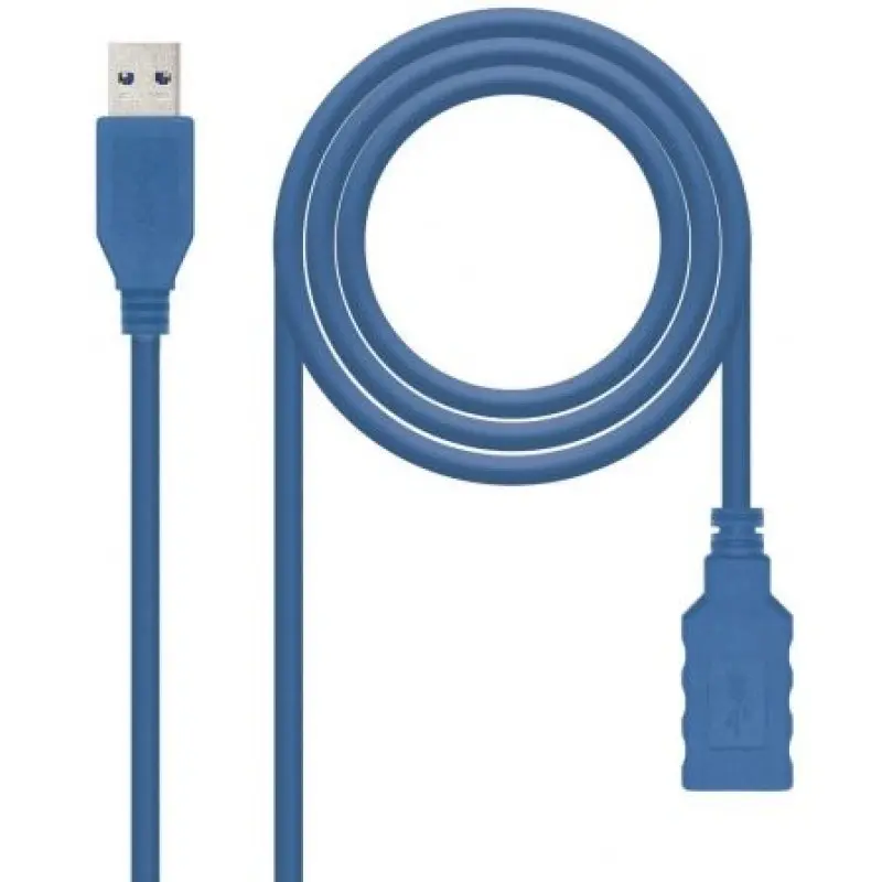 Cable Alargador USB 3.0 Nanocable 10.01.0902-BL/ USB Macho - USB Hembra/ 2m/ Azul Cable Alargador USB 3.0 Nanocable 10.01.0902-BL/ USB Macho - USB Hembra/ 2m/ Azul