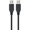 Cable USB 3.0 Nanocable 10.01.1002-BK/ USB Macho - USB Macho/ 2m/ Negro Cable USB 3.0 Nanocable 10.01.1002-BK/ USB Macho - USB Macho/ 2m/ Negro