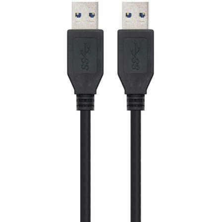 Cable USB 3.0 Nanocable 10.01.1002-BK/ USB Macho - USB Macho/ 2m/ Negro Cable USB 3.0 Nanocable 10.01.1002-BK/ USB Macho - USB Macho/ 2m/ Negro