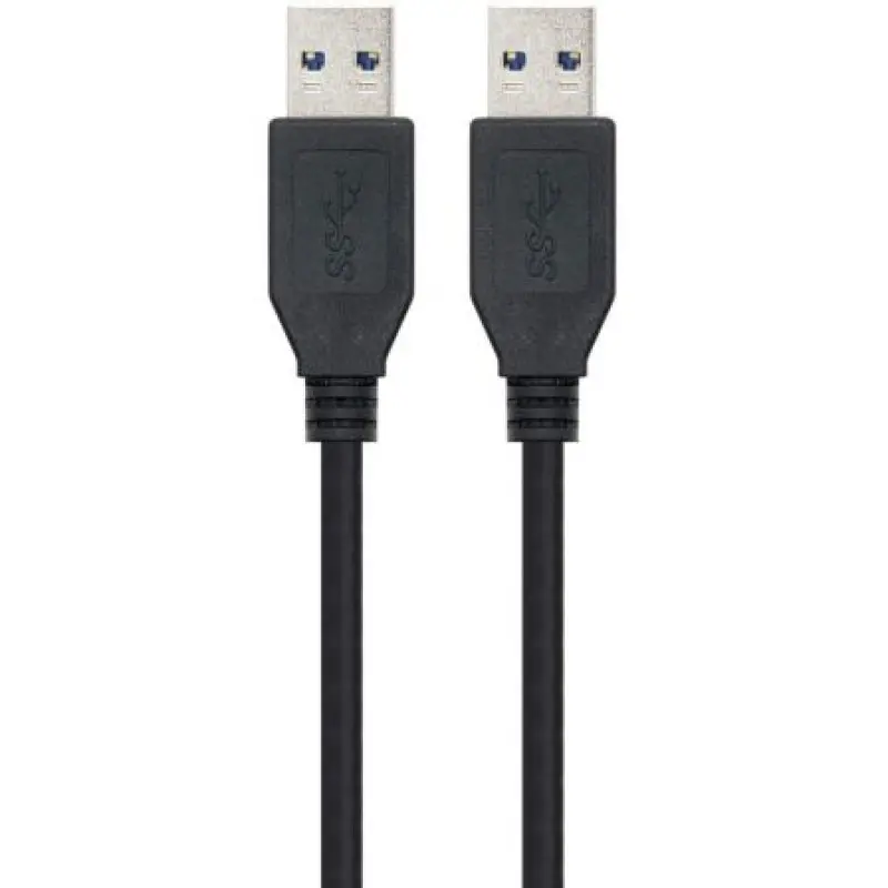 Cable USB 3.0 Nanocable 10.01.1002-BK/ USB Macho - USB Macho/ 2m/ Negro Cable USB 3.0 Nanocable 10.01.1002-BK/ USB Macho - USB Macho/ 2m/ Negro