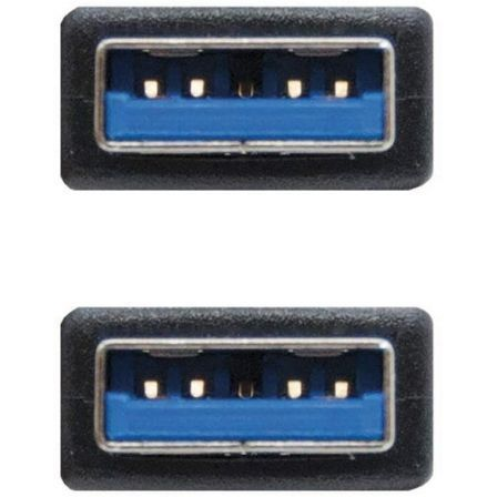 Cable USB 3.0 Nanocable 10.01.1002-BK/ USB Macho - USB Macho/ 2m/ Negro Cable USB 3.0 Nanocable 10.01.1002-BK/ USB Macho - USB Macho/ 2m/ Negro
