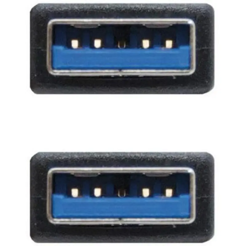 Cable USB 3.0 Nanocable 10.01.1002-BK/ USB Macho - USB Macho/ 2m/ Negro Cable USB 3.0 Nanocable 10.01.1002-BK/ USB Macho - USB Macho/ 2m/ Negro