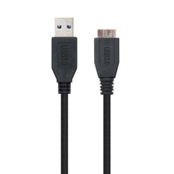 Cable USB 3.0 Nanocable 10.01.1102-BK/ USB Macho - MicroUSB Macho/ 2m/ Negro Cable USB 3.0 Nanocable 10.01.1102-BK/ USB Macho - MicroUSB Macho/ 2m/ Negro