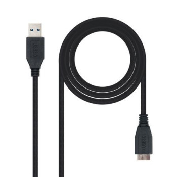 Cable USB 3.0 Nanocable 10.01.1102-BK/ USB Macho - MicroUSB Macho/ 2m/ Negro Cable USB 3.0 Nanocable 10.01.1102-BK/ USB Macho - MicroUSB Macho/ 2m/ Negro