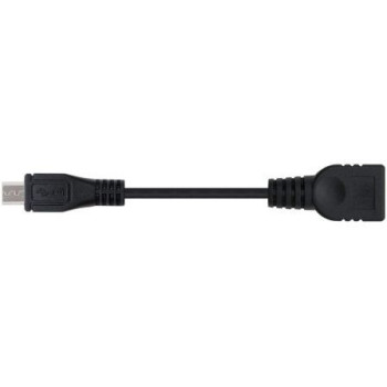 Cable USB 2.0 Nanocable 10.01.3500/ MicroUSB Macho - USB Hembra/ 15cm/ Negro Cable USB 2.0 Nanocable 10.01.3500/ MicroUSB Macho - USB Hembra/ 15cm/ Negro