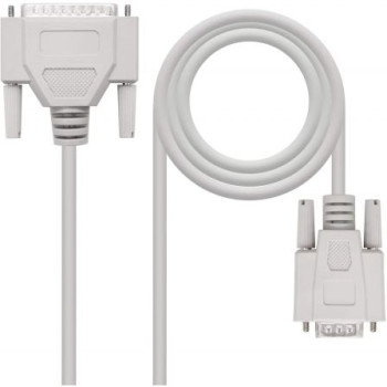 Cable Serie NULL Modem Nanocable 10.14.0802/ DB9 Hembra - DB25 Macho/ 1.8m/ Beige Cable Serie NULL Modem Nanocable 10.14.0802/ DB9 Hembra - DB25 Macho/ 1.8m/ Beige
