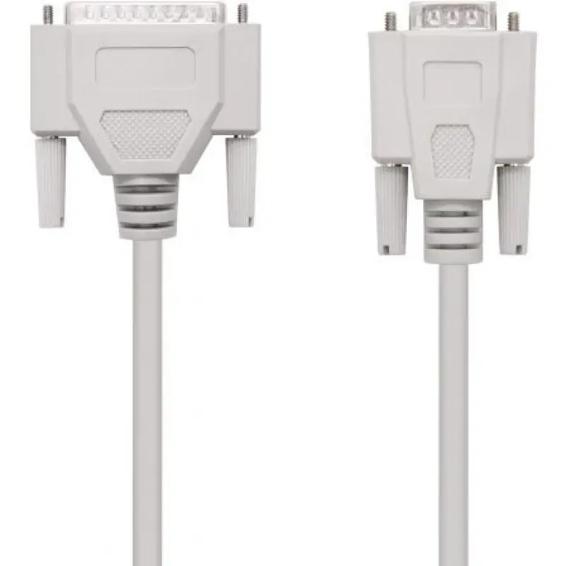 Cable Serie NULL Modem Nanocable 10.14.0802/ DB9 Hembra - DB25 Macho/ 1.8m/ Beige Cable Serie NULL Modem Nanocable 10.14.0802/ DB9 Hembra - DB25 Macho/ 1.8m/ Beige