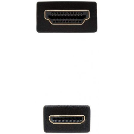 Cable HDMI Nanocable 10.15.0902/ HDMI Macho - Mini HDMI Macho/ 1.8m/ Negro Cable HDMI Nanocable 10.15.0902/ HDMI Macho - Mini HDMI Macho/ 1.8m/ Negro