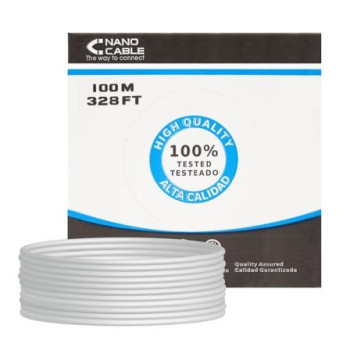 Bobina de Cable RJ45 UTP Nanocable 10.20.0302 Cat.5e/ 100m/ Gris Bobina de Cable RJ45 UTP Nanocable 10.20.0302 Cat.5e/ 100m/ Gris