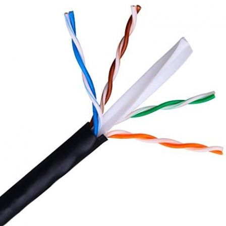Bobina de Cable RJ45 para Exteriores UTP Nanocable 10.20.0504-EXT-BK Cat.6/ 305m/ Impermeable/ Negro Bobina de Cable RJ45 para Exteriores UTP Nanocable 10.20.0504-EXT-BK Cat.6/ 305m/ Impermeable/ Negro