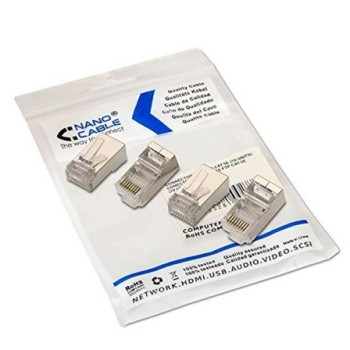 Conector RJ45 Nanocable 10.21.0103/ Cat.5e/ 10 uds Conector RJ45 Nanocable 10.21.0103/ Cat.5e/ 10 uds