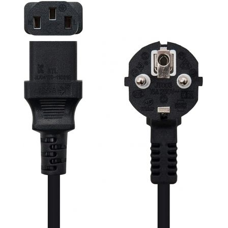 Cable Alimentación Nanocable 10.22.0102/ Schuko Macho - C13 Hembra/ 1.5m/ Negro Cable Alimentación Nanocable 10.22.0102/ Schuko Macho - C13 Hembra/ 1.5m/ Negro