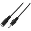 Cable Estéreo Nanocable 10.24.0201/ Jack 3.5 Macho - Jack 3.5 Hembra/ 1.5m