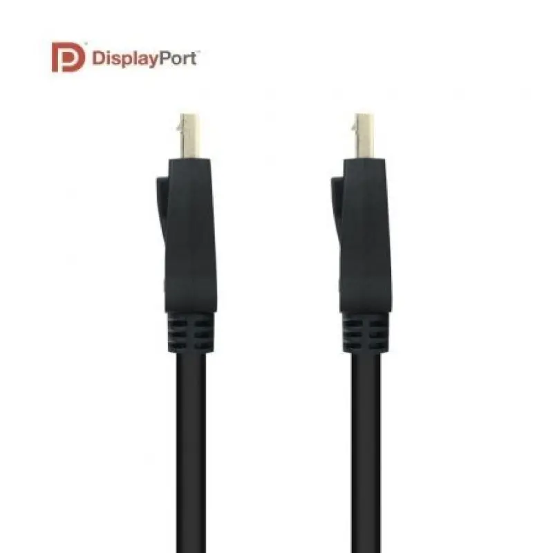 Cable DisplayPort 1.4 8K Nanocable 10.15.2501-L150/ DisplayPort Macho - DisplayPort Macho/ 1.5m/ Certificado/ Negro Cable DisplayPort 1.4 8K Nanocable 10.15.2501-L150/ DisplayPort Macho - DisplayPort Macho/ 1.5m/ Certificado/ Negro