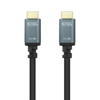 Cable HDMI 2.1 8K Nanocable 10.15.8001/ HDMI Macho - HDMI Macho/ 1m/ Negro Cable HDMI 2.1 8K Nanocable 10.15.8001/ HDMI Macho - HDMI Macho/ 1m/ Negro