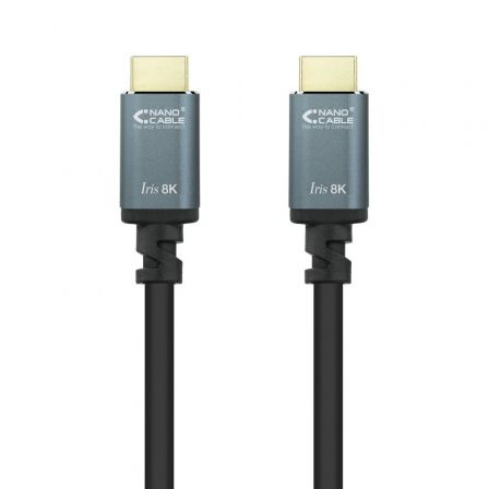 Cable HDMI 2.1 8K Nanocable 10.15.8001/ HDMI Macho - HDMI Macho/ 1m/ Negro Cable HDMI 2.1 8K Nanocable 10.15.8001/ HDMI Macho - HDMI Macho/ 1m/ Negro