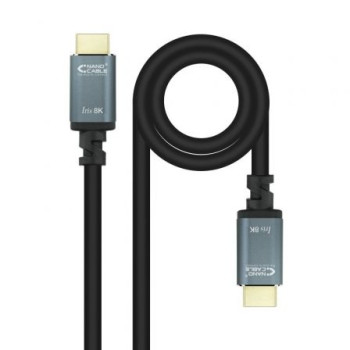 Cable HDMI 2.1 8K Nanocable 10.15.8001/ HDMI Macho - HDMI Macho/ 1m/ Negro Cable HDMI 2.1 8K Nanocable 10.15.8001/ HDMI Macho - HDMI Macho/ 1m/ Negro