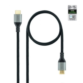 Cable HDMI 2.1 8K Nanocable 10.15.8101-L150/ HDMI Macho - HDMI Macho/ 1.5m/ Certificado/ Negro Cable HDMI 2.1 8K Nanocable 10.15.8101-L150/ HDMI Macho - HDMI Macho/ 1.5m/ Certificado/ Negro