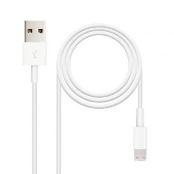 Cable USB 2.0 Lightning Nanocable 10.10.0400/ USB Macho - Lightning Macho/ 50 cm/ Blanco Cable USB 2.0 Lightning Nanocable 10.10.0400/ USB Macho - Lightning Macho/ 50 cm/ Blanco
