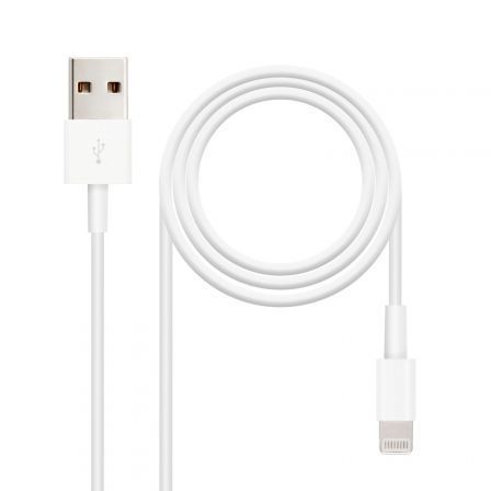 Cable USB 2.0 Lightning Nanocable 10.10.0400/ USB Macho - Lightning Macho/ 50 cm/ Blanco Cable USB 2.0 Lightning Nanocable 10.10.0400/ USB Macho - Lightning Macho/ 50 cm/ Blanco
