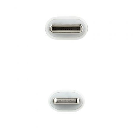 Cable USB 2.0 Tipo-C Lightning Nanocable 10.10.0600/ USB Tipo-C Macho - Lightning Macho/ 50cm/ Blanco Cable USB 2.0 Tipo-C Lightning Nanocable 10.10.0600/ USB Tipo-C Macho - Lightning Macho/ 50cm/ Blanco