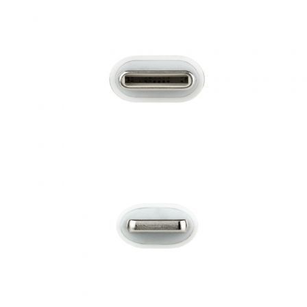 Cable USB 2.0 Tipo-C Lightning Nanocable 10.10.0601/ USB Tipo-C Macho - Lightning Macho/ 1m/ Blanco Cable USB 2.0 Tipo-C Lightning Nanocable 10.10.0601/ USB Tipo-C Macho - Lightning Macho/ 1m/ Blanco