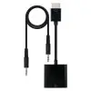 Conversor Nanocable 10.16.2001-BK/ HDMI Macho - VGA Hembra/ Jack 3.5 Hembra/ 10cm/ Negro Conversor Nanocable 10.16.2001-BK/ HDMI Macho - VGA Hembra/ Jack 3.5 Hembra/ 10cm/ Negro