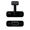 Conversor Nanocable 10.16.2001-BK/ HDMI Macho - VGA Hembra/ Jack 3.5 Hembra/ 10cm/ Negro Conversor Nanocable 10.16.2001-BK/ HDMI Macho - VGA Hembra/ Jack 3.5 Hembra/ 10cm/ Negro