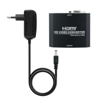 Conversor Nanocable 10.16.2101-BK/ HDMI Hembra - VGA Hembra/ Jack 3.5 Hembra/ 15cm/ Negro Conversor Nanocable 10.16.2101-BK/ HDMI Hembra - VGA Hembra/ Jack 3.5 Hembra/ 15cm/ Negro