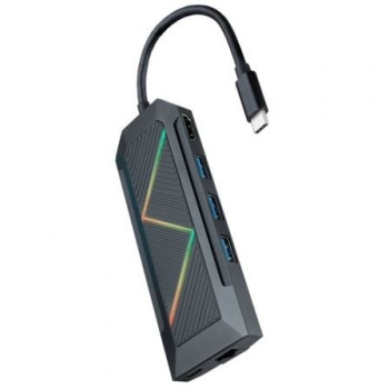 Docking USB Tipo-C Nanocable 10.16.0801/ 3xUSB/ 1xUSB Tipo-C PD/ 1xHDMI/ 1xRJ45/ 1xLector Tarjetas SD TF Docking USB Tipo-C Nanocable 10.16.0801/ 3xUSB/ 1xUSB Tipo-C PD/ 1xHDMI/ 1xRJ45/ 1xLector Tarjetas SD TF