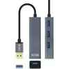 Hub USB 3.0 Nanocable 10.16.4402/ 4xUSB/ Gris Hub USB 3.0 Nanocable 10.16.4402/ 4xUSB/ Gris