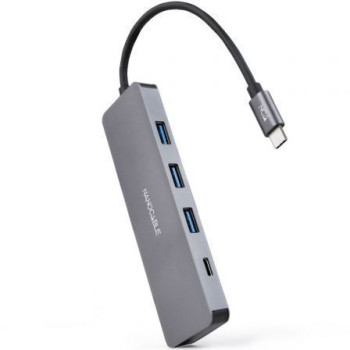 Hub USB Tipo-C Nanocable 10.16.4409/ 3xUSB/ 1xUSB Tipo-C/ Gris Hub USB Tipo-C Nanocable 10.16.4409/ 3xUSB/ 1xUSB Tipo-C/ Gris
