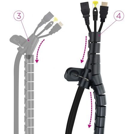 Organizador de Cables en Espiral Nanocable 10.36.0001-BK/ 1m Organizador de Cables en Espiral Nanocable 10.36.0001-BK/ 1m