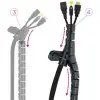 Organizador de Cables en Espiral Nanocable 10.36.0002-BK/ 2m Organizador de Cables en Espiral Nanocable 10.36.0002-BK/ 2m