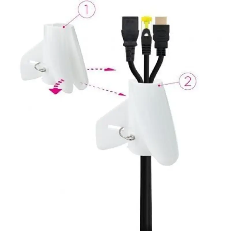 Organizador de Cables en Espiral Nanocable 10.36.0002-W/ 2m Organizador de Cables en Espiral Nanocable 10.36.0002-W/ 2m