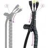 Organizador de Cables en Espiral Nanocable 10.36.0003-BK/ 3m Organizador de Cables en Espiral Nanocable 10.36.0003-BK/ 3m