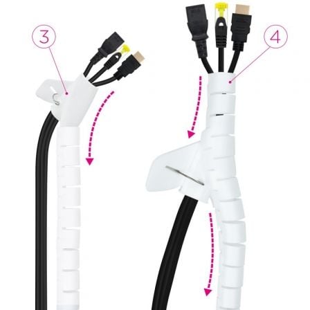 Organizador de Cables en Espiral Nanocable 10.36.0003-W/ 3m Organizador de Cables en Espiral Nanocable 10.36.0003-W/ 3m