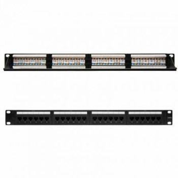 Patch Panel Nanocable 10.21.3124/ 24 Puertos/ Cat.6/ Altura 1U Patch Panel Nanocable 10.21.3124/ 24 Puertos/ Cat.6/ Altura 1U