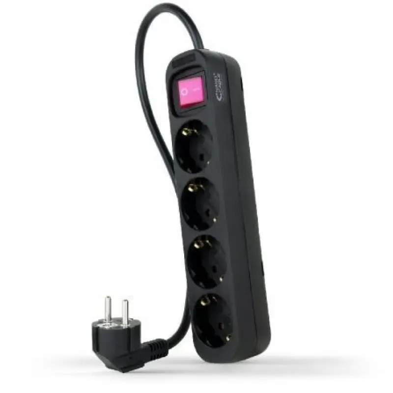 Regleta con Interruptor Nanocable 10.37.0004-BK/ 4 Tomas de Corriente/ Cable 1.4m/ Negro Regleta con Interruptor Nanocable 10.37.0004-BK/ 4 Tomas de Corriente/ Cable 1.4m/ Negro